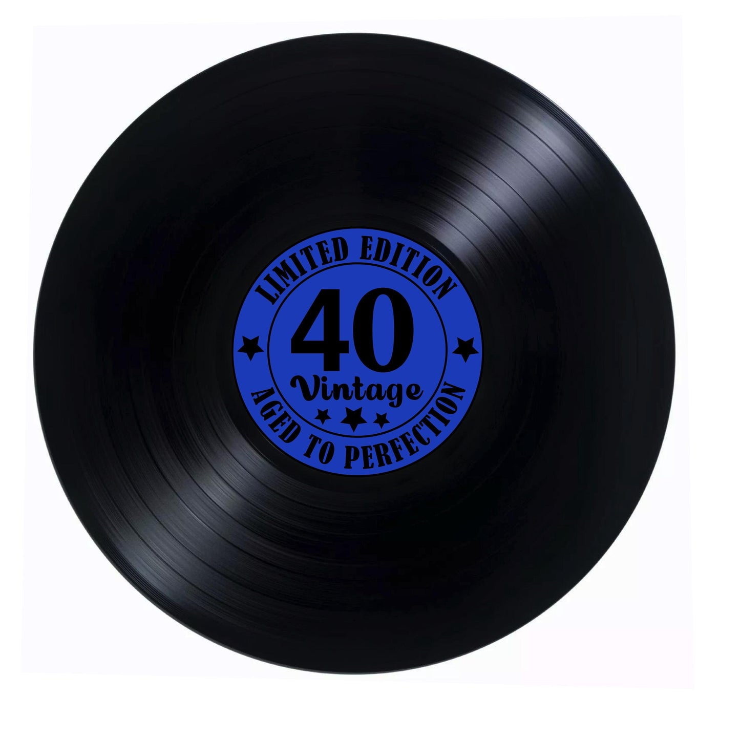 Personalized Vinyl Record Sign, 60 Rocks sign, Over the Hill Birthday Decor, Music-Themed Guestbook, Milestone Birthday Party Sign