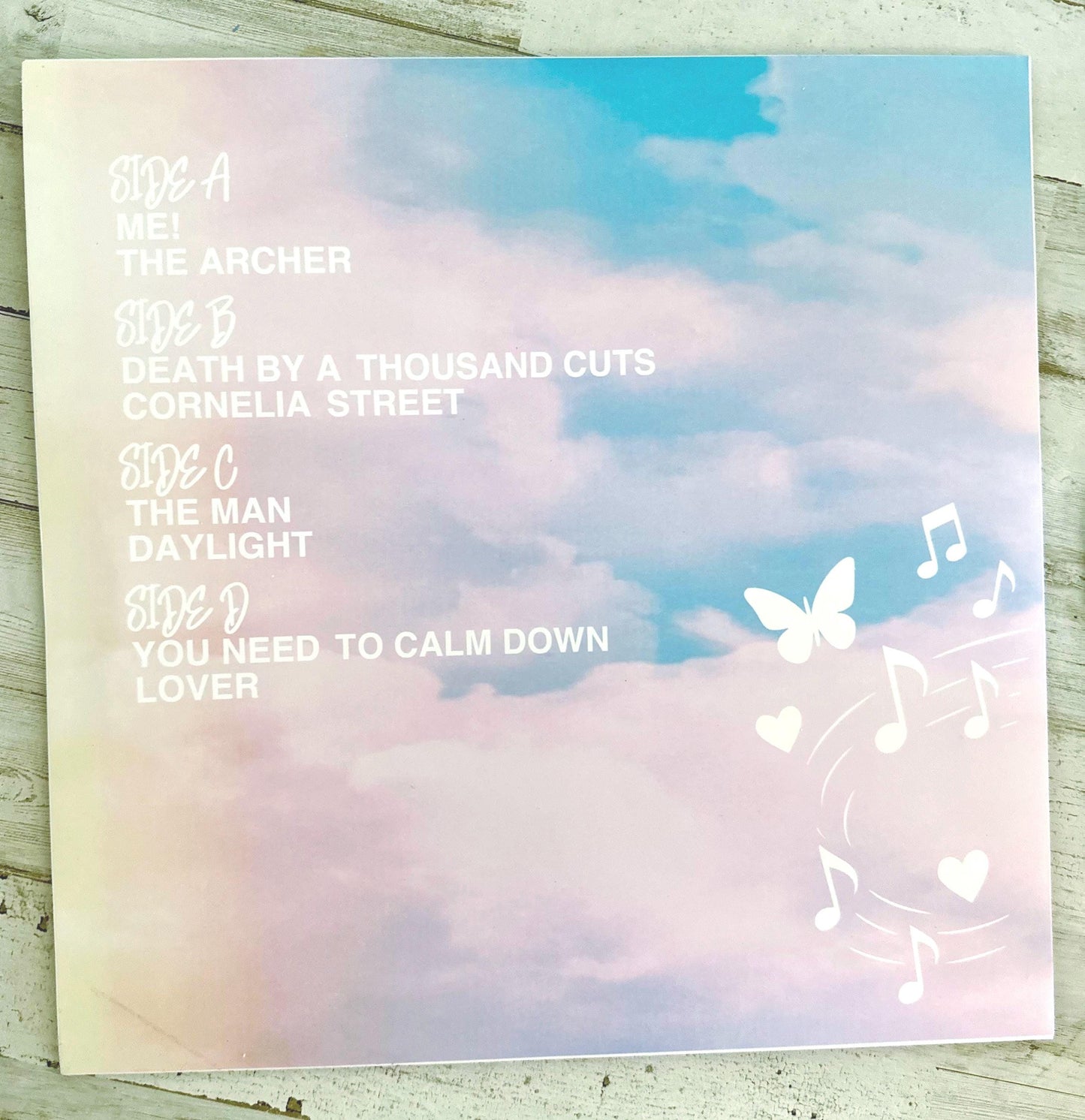 Live from Paris 2025 Version Custom Vinyl Sleeve LLFP Heart Shaped Protective Jacket
