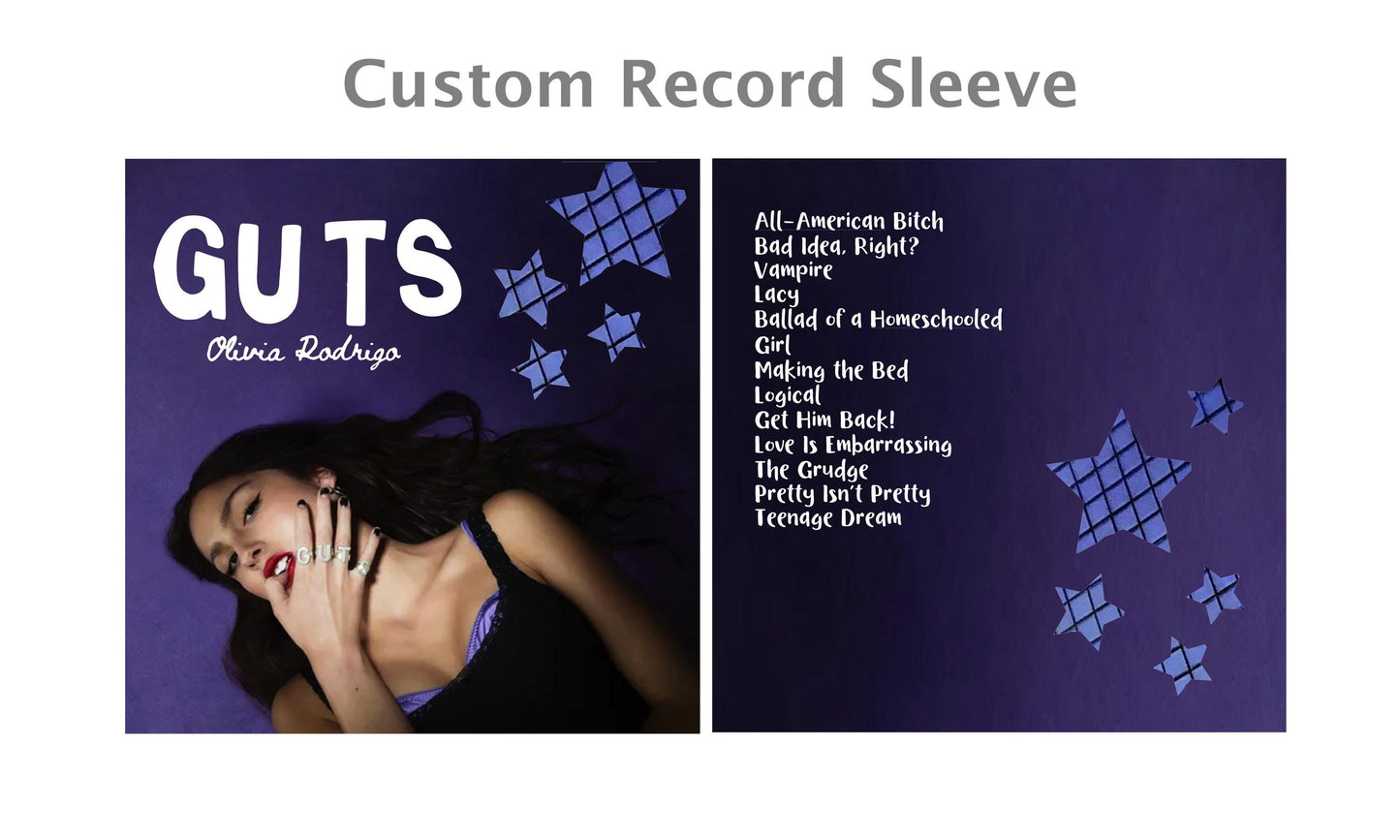 Guts 12” picture disc Custom Vinyl sleeve