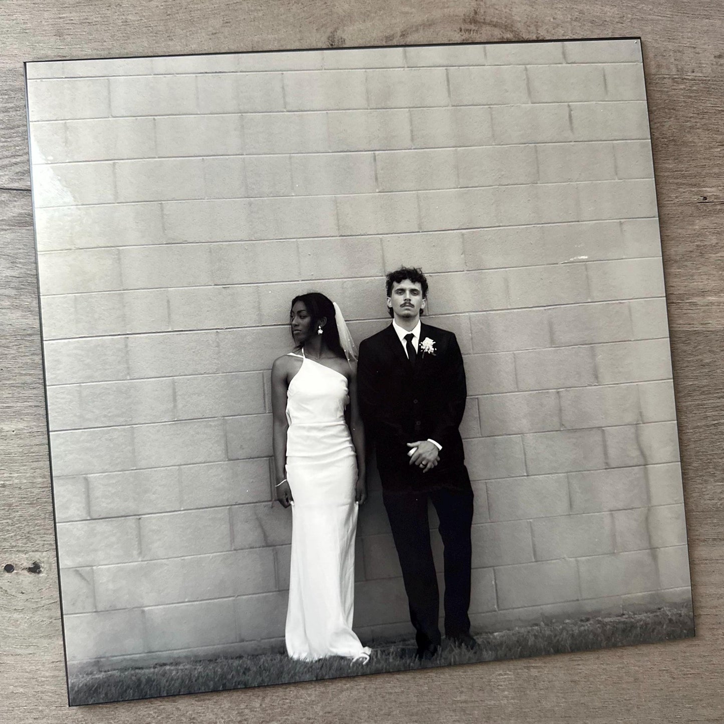 Custom Wedding Vinyl 12” Sleeve Full Picture Record Jacket with Clear Protective Jacket