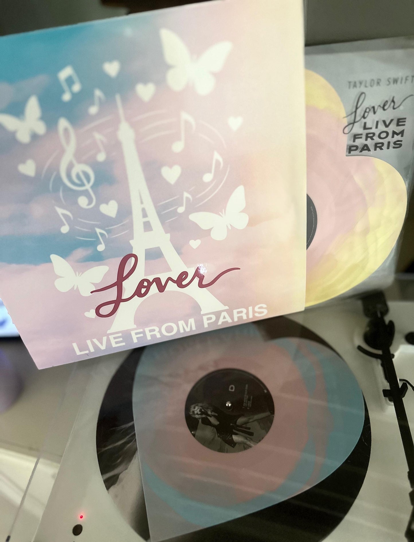 Live from Paris 2025 Version Custom Vinyl Sleeve LLFP Heart Shaped Protective Jacket