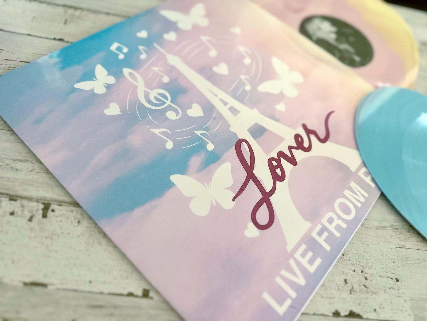 Live from Paris 2025 Version Custom Vinyl Sleeve LLFP Heart Shaped Protective Jacket