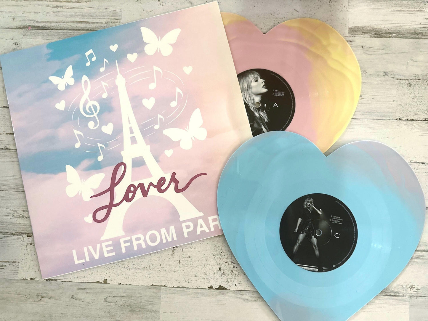 Live from Paris 2025 Version Custom Vinyl Sleeve LLFP Heart Shaped Protective Jacket
