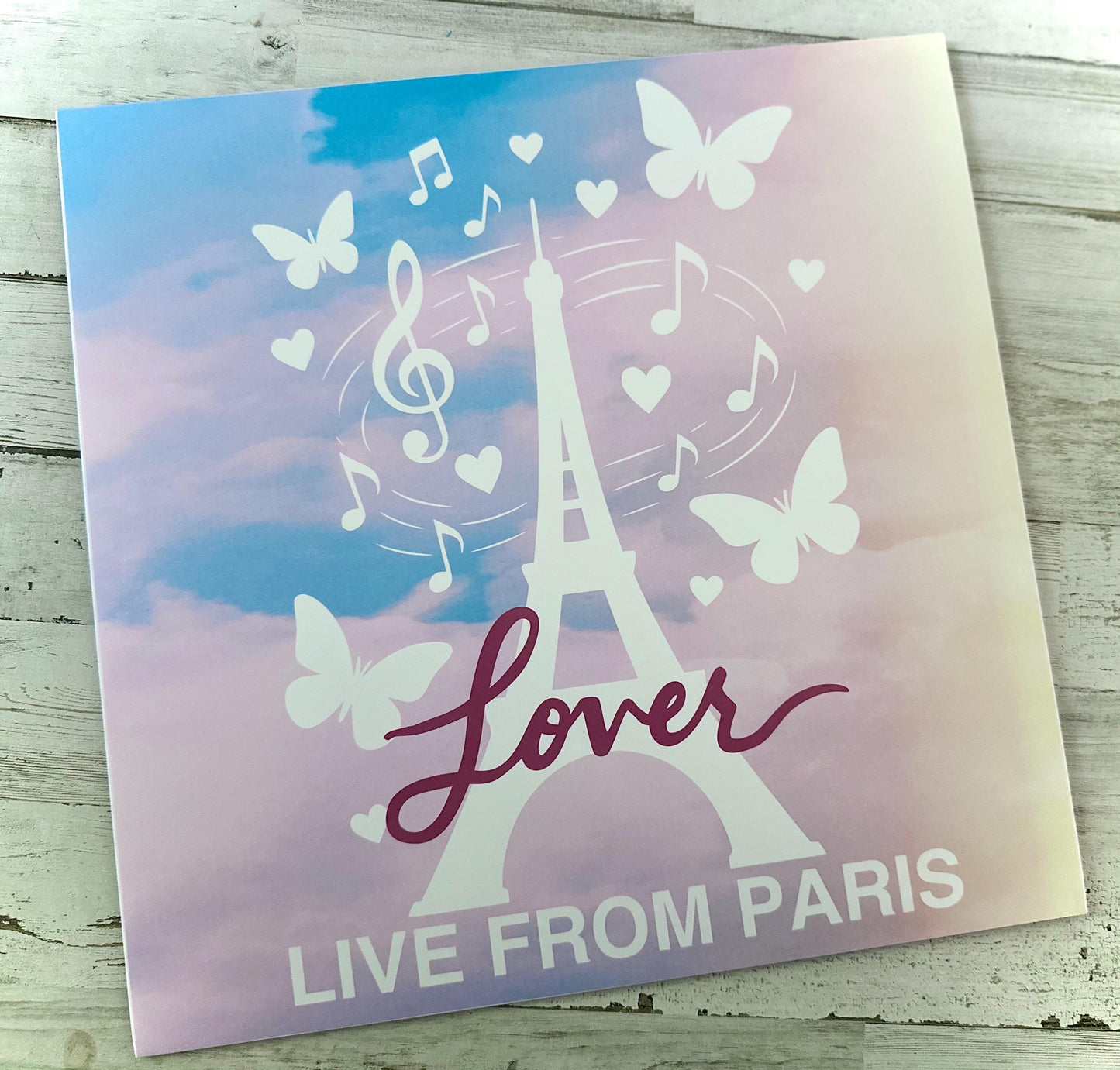 Live from Paris 2025 Version Custom Vinyl Sleeve LLFP Heart Shaped Protective Jacket