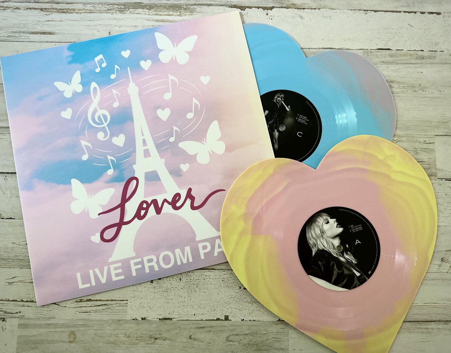 Live from Paris 2025 Version Custom Vinyl Sleeve LLFP Heart Shaped Protective Jacket