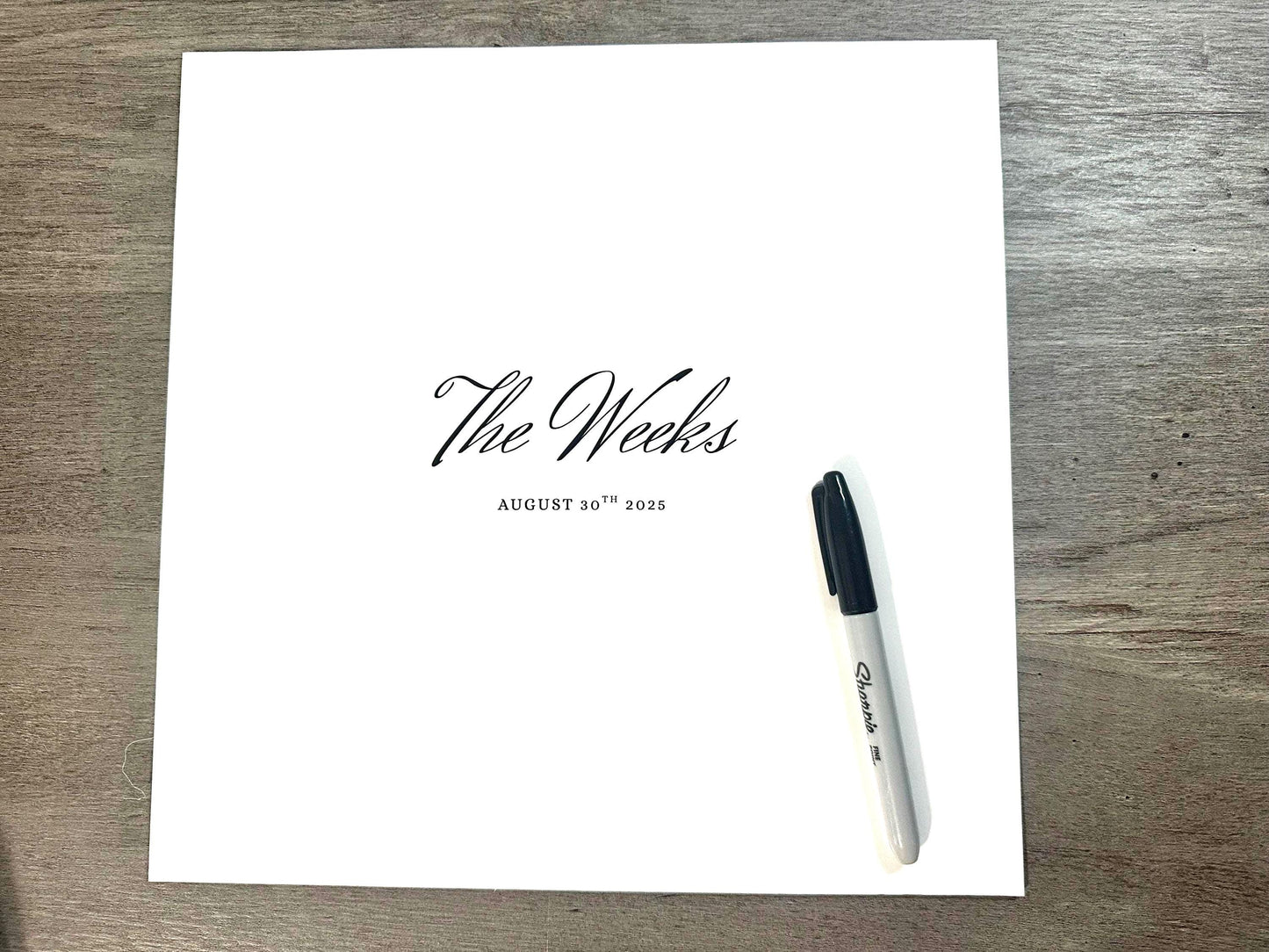 Custom Record Sleeve Guestbook, Personalized Vinyl Jacket to Sign, Wedding Guestbook, 12” Vinyl Sleeve Photo with Name, Please Sign