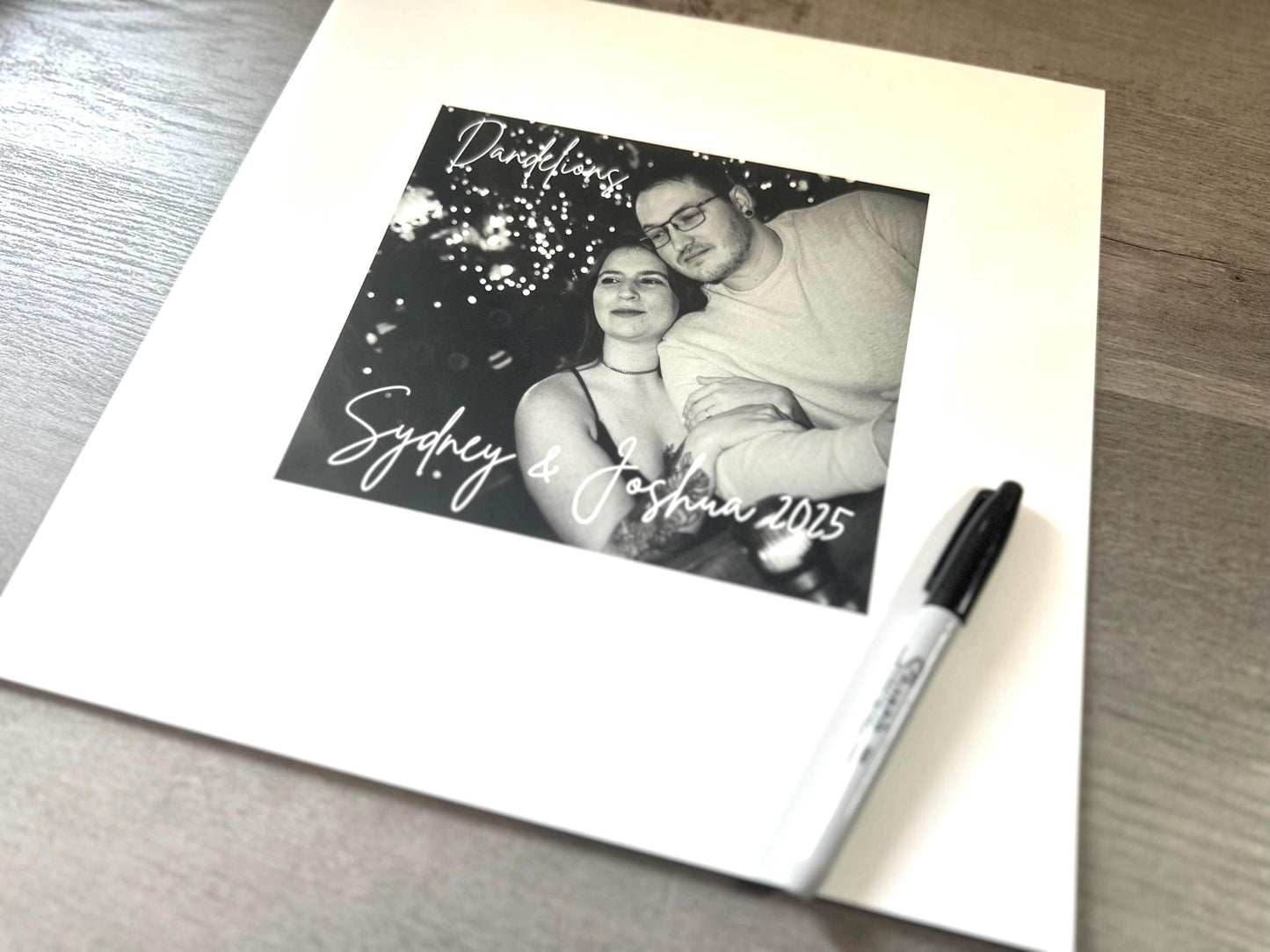 Custom Record Sleeve Guestbook, Personalized Vinyl Jacket to Sign, Wedding Guestbook, 12” Vinyl Sleeve Photo with Name, Please Sign