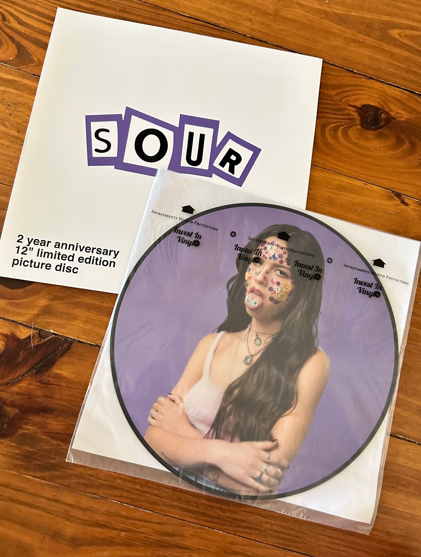 Sour 12” picture disc Custom Vinyl sleeve