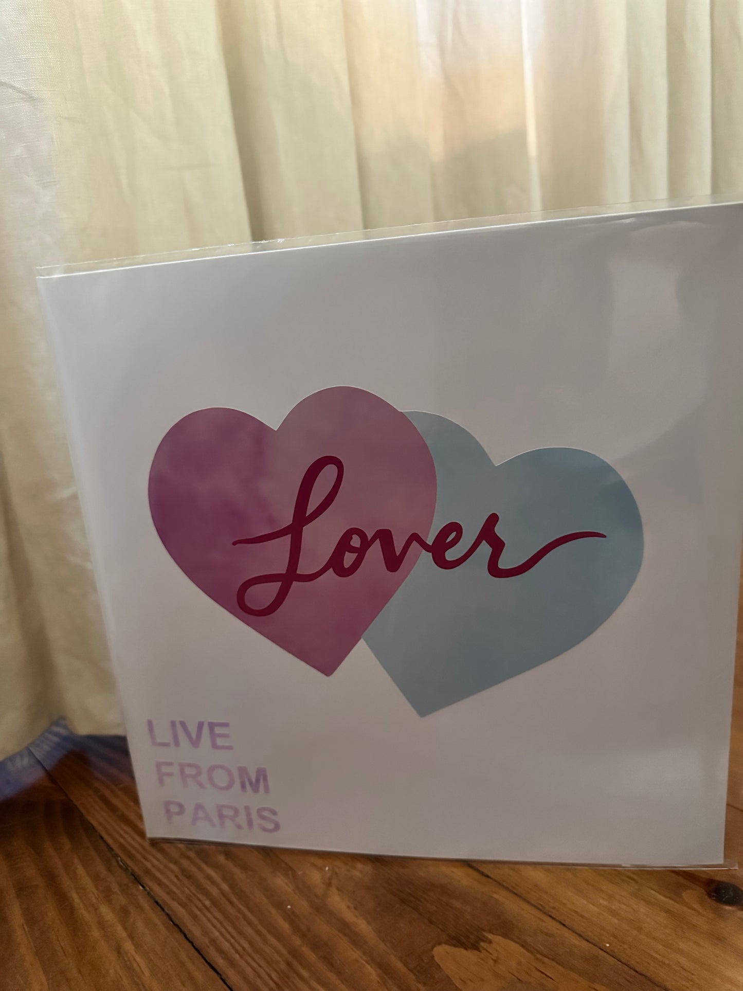 Gatefold Lover Live from Paris Original Colors Custom Vinyl sleeve