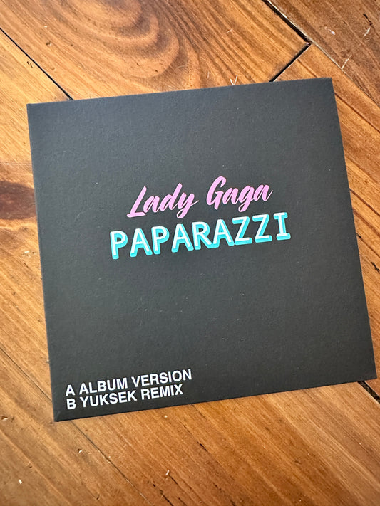 Custom vinyl sleeve for 7” vinyl Lady Gaga Paparazzi picture disc