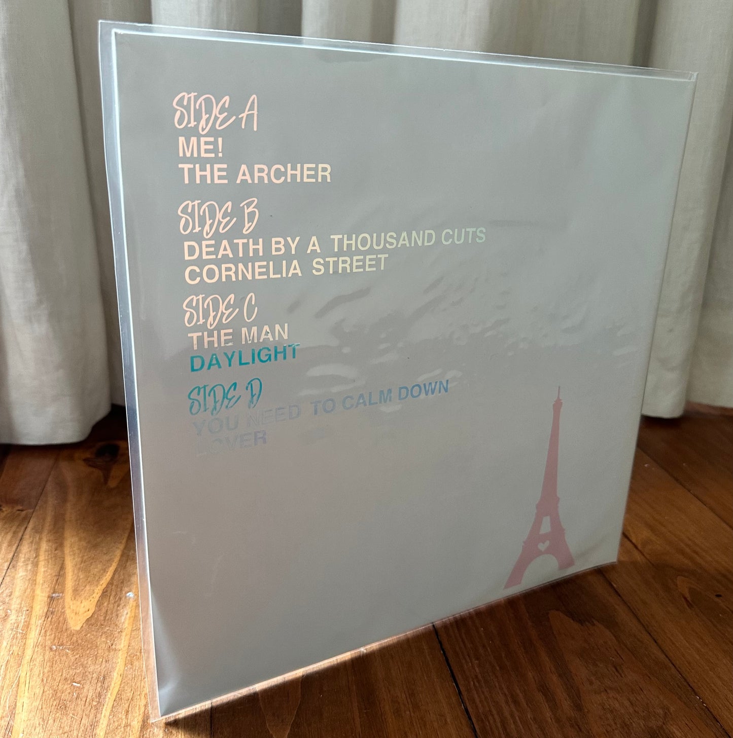 Gatefold Lover Live from Paris Custom Vinyl sleeve