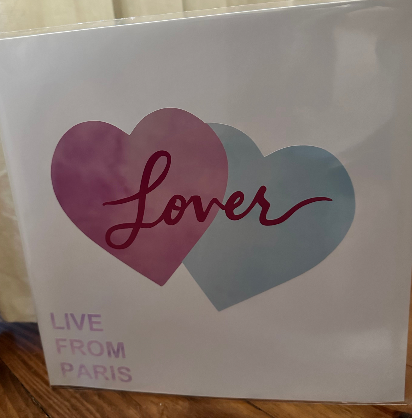 Gatefold Lover Live from Paris Original Colors Custom Vinyl sleeve