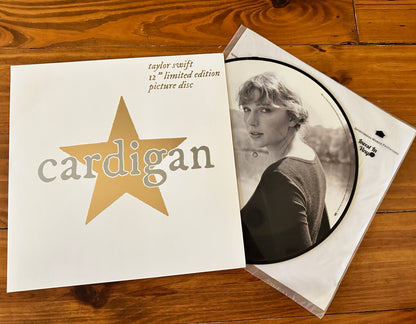 Cardigan 12” picture disc Custom Vinyl sleeve