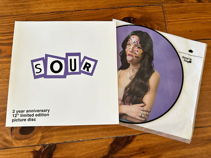 Sour 12” picture disc Custom Vinyl sleeve