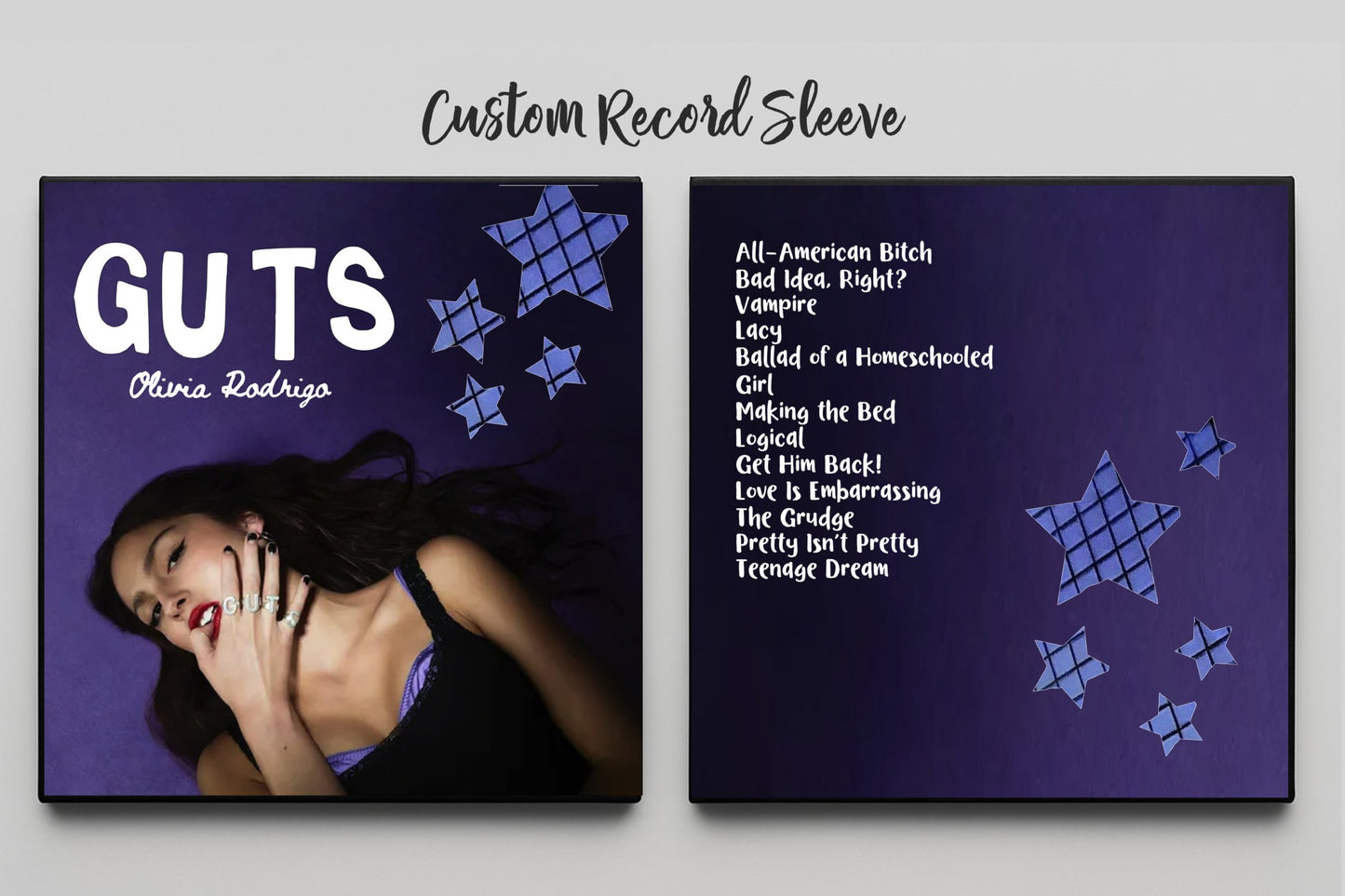 Guts 12” Picture Disc Custom Sleeve for Vinyl