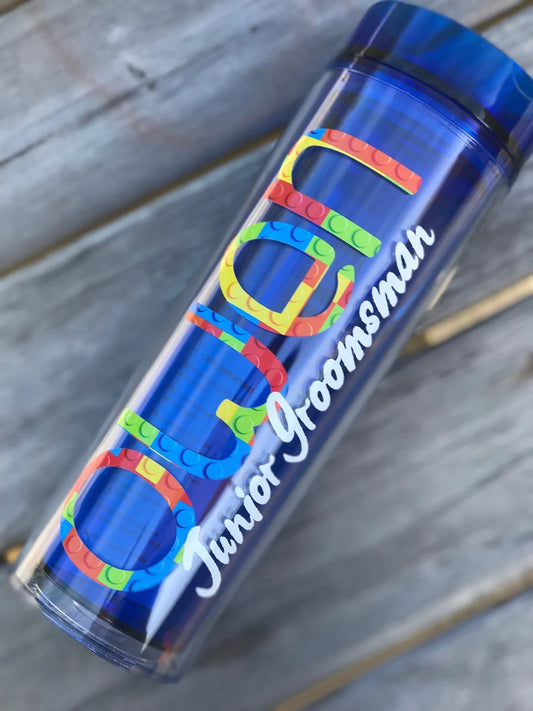 Personalized Ring Bearer Tumbler, Junior Groomsman Gifts, Ring Bearer Gifts, Jr Groomsman Tumbler, Junior Groomsman Gift, Kid Tumblers