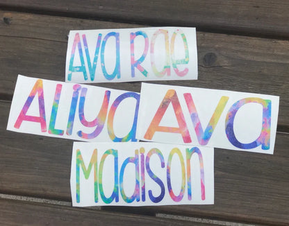 Name decals for kids, Back to school decals, Name sticker for kids cups, flower girl gift