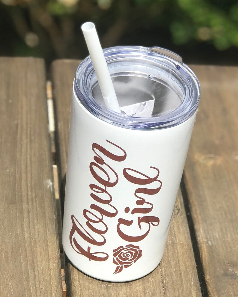 Flower Girl Skinny Tumbler, Flower Girl Tumbler, Flower Girl, Flower Girl Gift, Flower Girl Cup, Flower Girl Stainless Steel