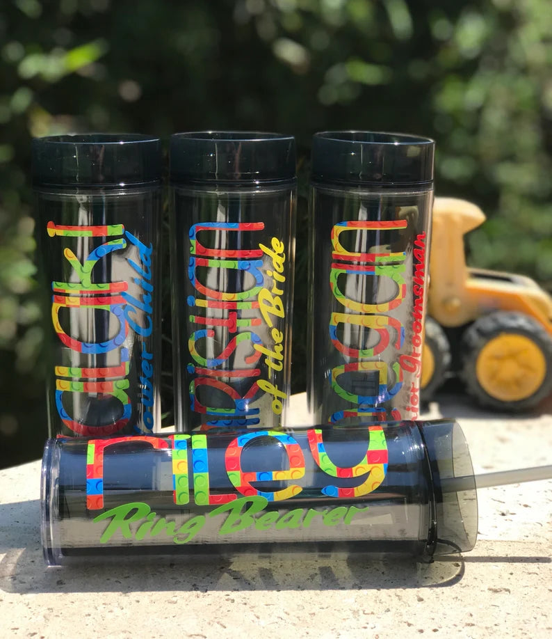 Personalized Ring Bearer Tumbler, Junior Groomsman Gifts, Ring Bearer Gifts, Jr Groomsman Tumbler, Junior Groomsman Gift, Kid Tumblers