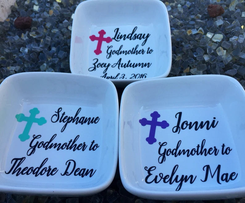 Personalized Godmother Gift, Baptism Gift for Godmother, Godparent Gift from Child,  Christening Gift for Godparent, Baptism Gift