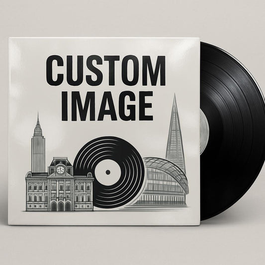 Custom 12" Vinyl Record Sleeve – Full Photo Album Cover – Wedding Guestbook, Picture Disc Sleeve, Replacement Jacket or Gift