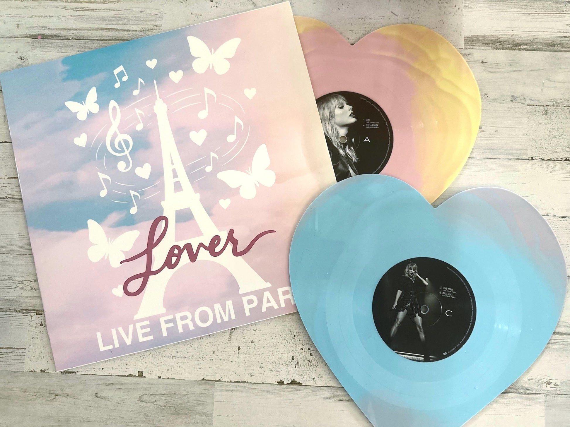 Live from Paris 2025 Version Custom Vinyl Sleeve LLFP Heart Shaped Protective Jacket