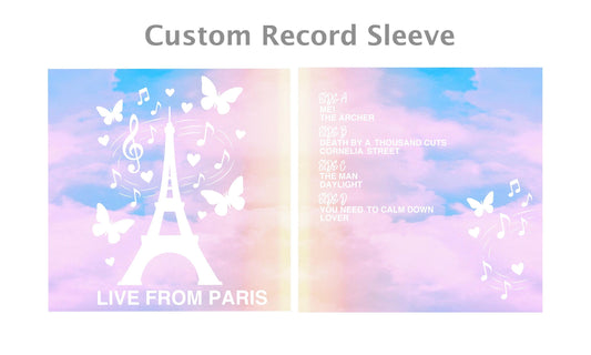 Live from Paris 2025 Version Custom Vinyl Sleeve LLFP Heart Shaped Protective Jacket