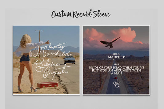 Manchild Custom Sleeve for 7” Picture Disc Vinyl Record
