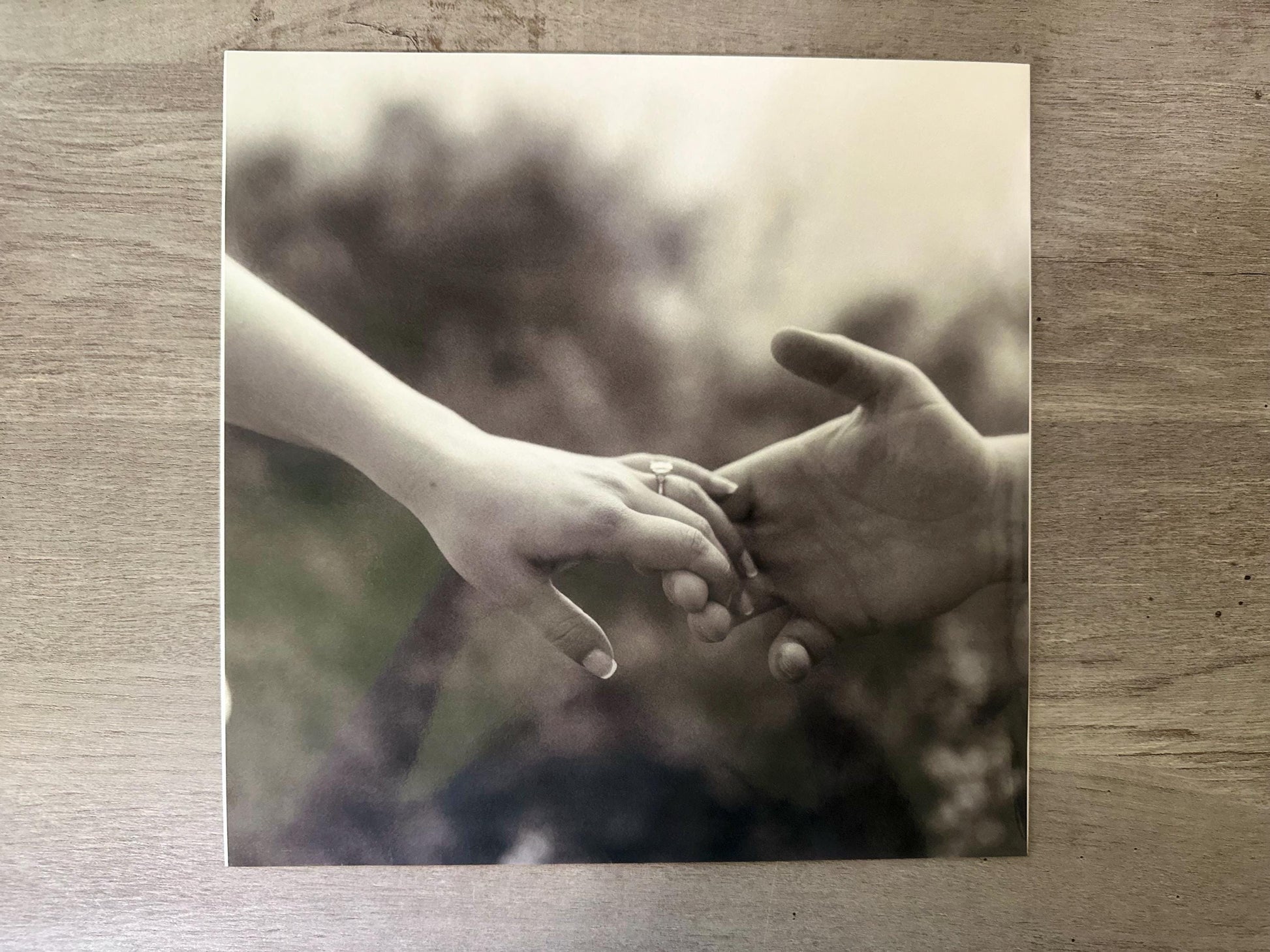 Custom Wedding Vinyl 12” Sleeve Full Picture Record Jacket with Clear Protective Jacket