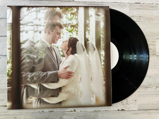 Custom Wedding Vinyl 12” Sleeve Full Picture Record Jacket with Clear Protective Jacket