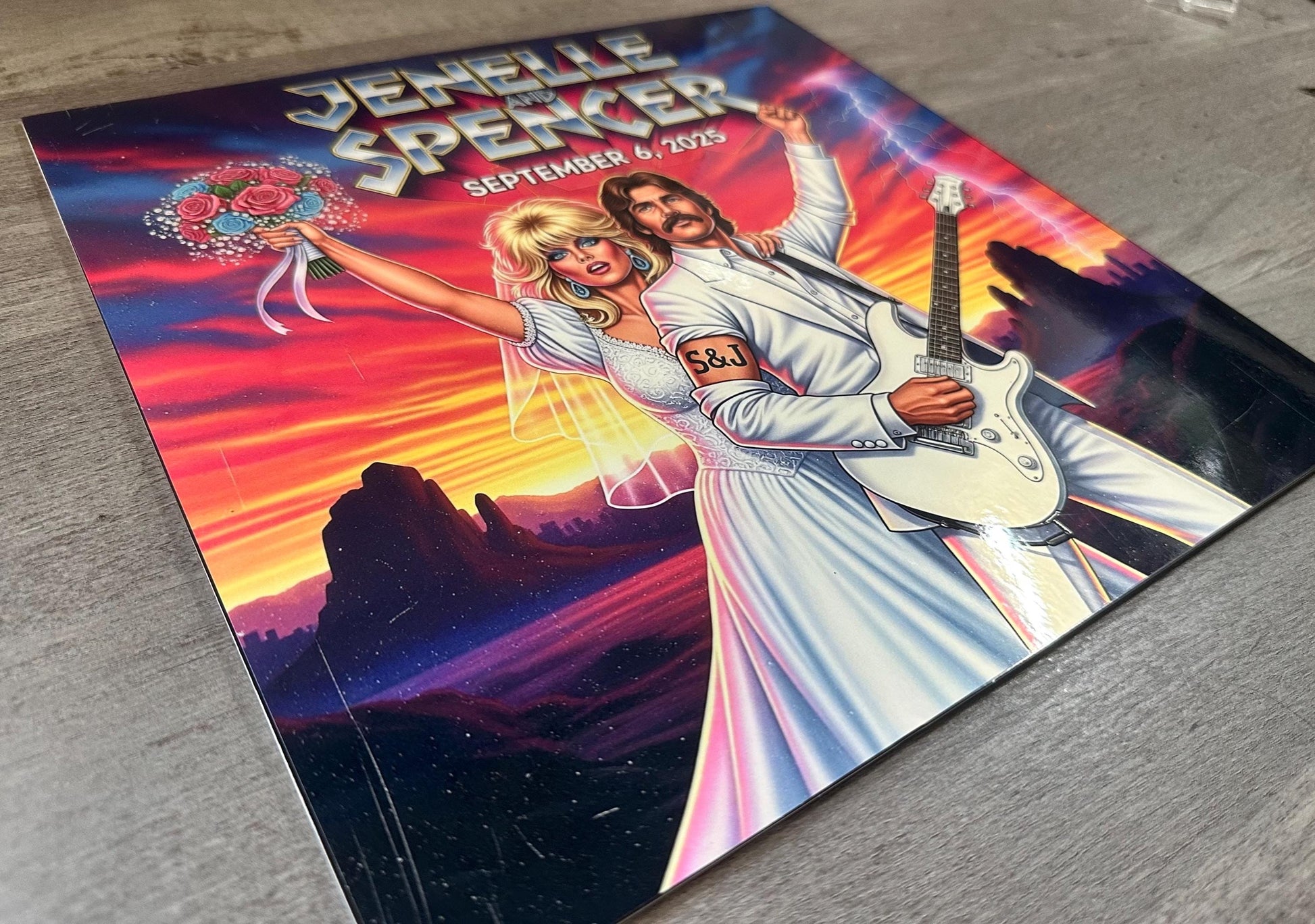 Custom 12" Vinyl Record Sleeve – Full Photo Album Cover – Wedding Guestbook, Picture Disc Sleeve, Replacement Jacket or Gift