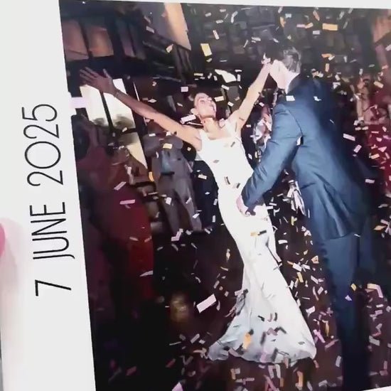 Custom Wedding Vinyl 12” Sleeve Full Picture Record Jacket with Clear Protective Jacket