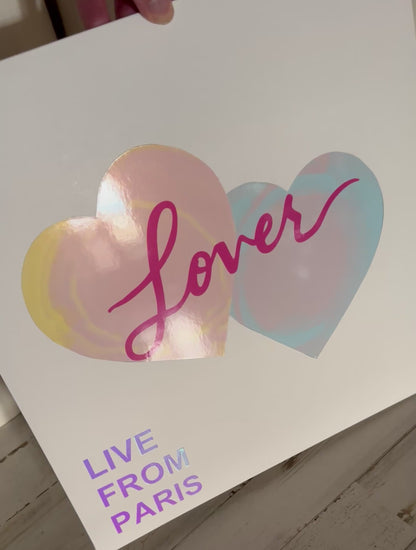 Lover Live from Paris Custom Vinyl sleeve